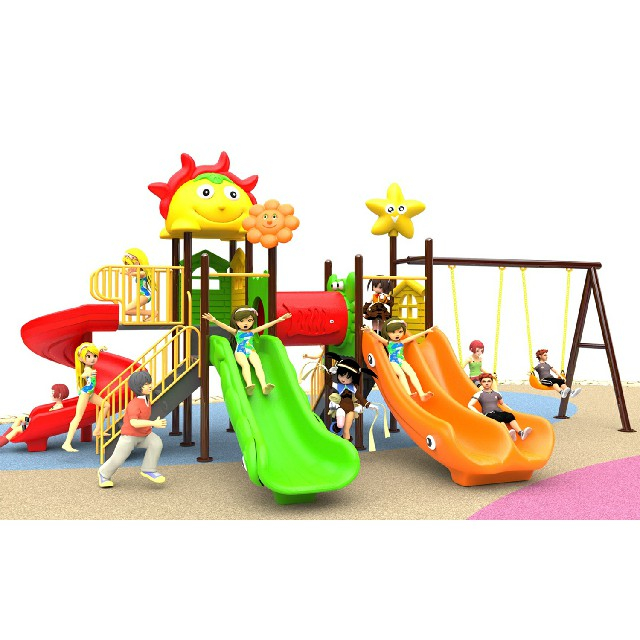 Outdoor Kids Slide And Swing Combination Playground For Sale(BBE-N47)