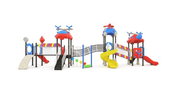 Helicopter-Themed Kids Plastic Outdoor Play Set (HHK-0508)