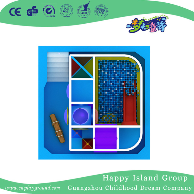 Family Blue Ocean Kids Play Small Indoor Playground (TQ-180710)