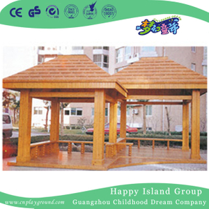 Community Wooden Pavilion Relaxing Public Facilities (HHK-14903)