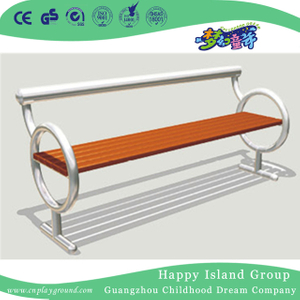 Fashion Style Outdoor Leisure Bench Equipment With Metal Armrest (HHK-14702)