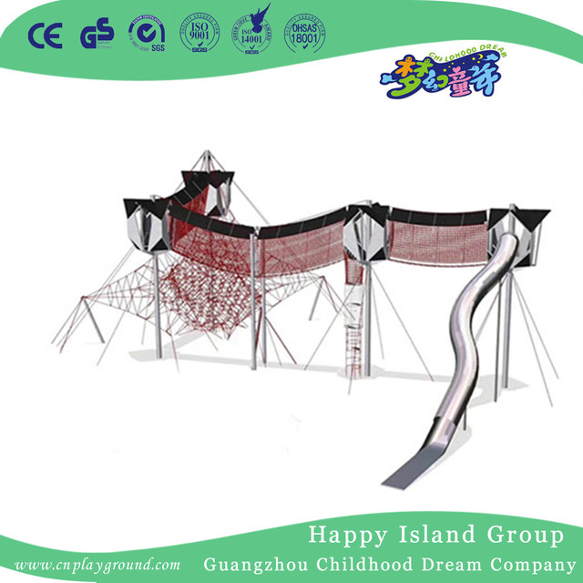 Outdoor New Design Trampoline Combination Playground With Slide (HHK-7901)