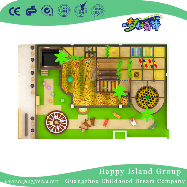 Half Open Cartoon Bear Small Indoor Playground Equipment (TQ-180804)