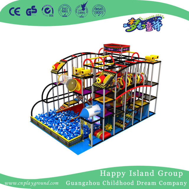 Outer Space Rockets Children Small Indoor Playground With Ball Pool (TQ-200405)
