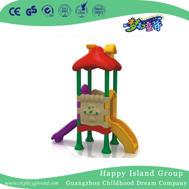 Kids Outdoor Plastic Toys Small Slide Playground For Sale (WZY-473-38)