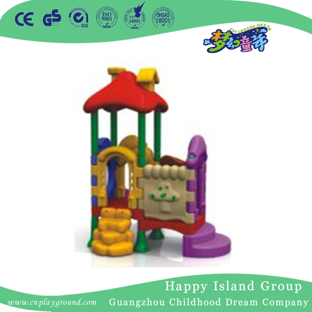 Indoor Cute Kids Plastic Small Slide Playground (WZY-473-34)