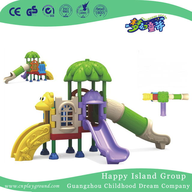 Kindergarten Outdoor Plastic Small Slide Playground (ML-2007802)