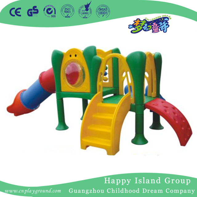 High Quality Outdoor Plastic Small Combination Slide Playground Equipment (WZY-414)