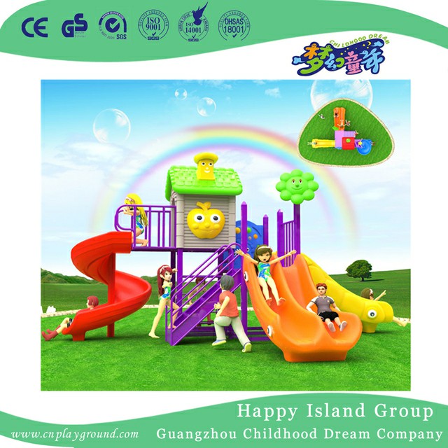 Simple Little House Children Slide Playground (BBE-A11)