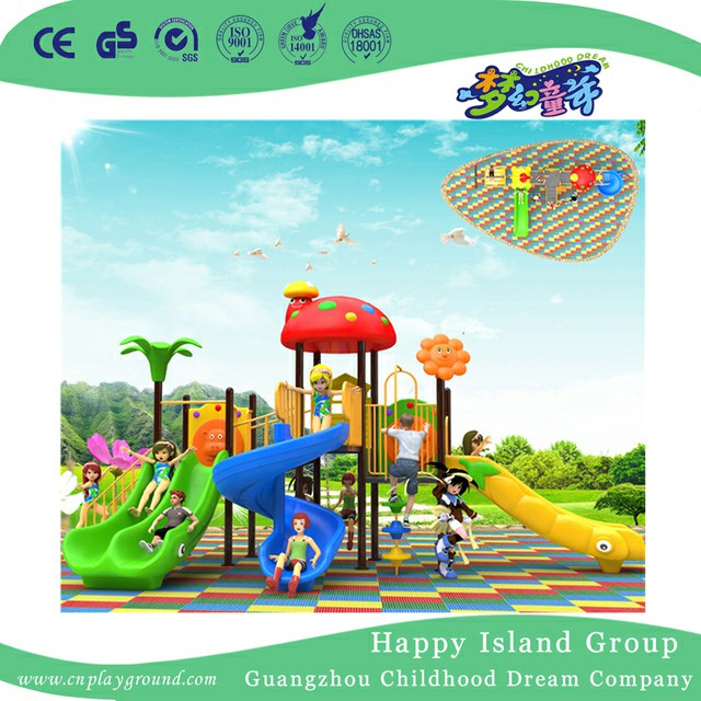 Outdoor Kindergarten Slide Cartoon Children Playground (BBE-B50)
