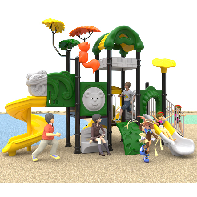 2022 New Design kids playground with tree roof HKDLS-02101