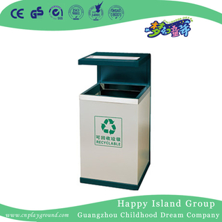 Simple Outdoor Metal Trash Can For Public (HHK-15306)