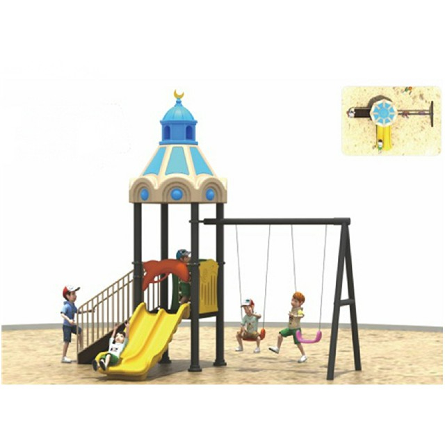 School Outdoor Children Slide And Swing Combination Playground (ML-2006603)
