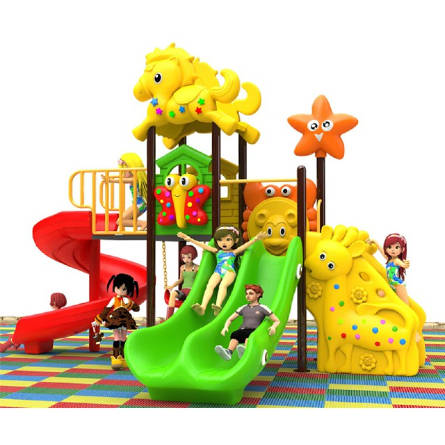 Kindergarten Cartoon Elf Children Slide Playground(BBE-N12)