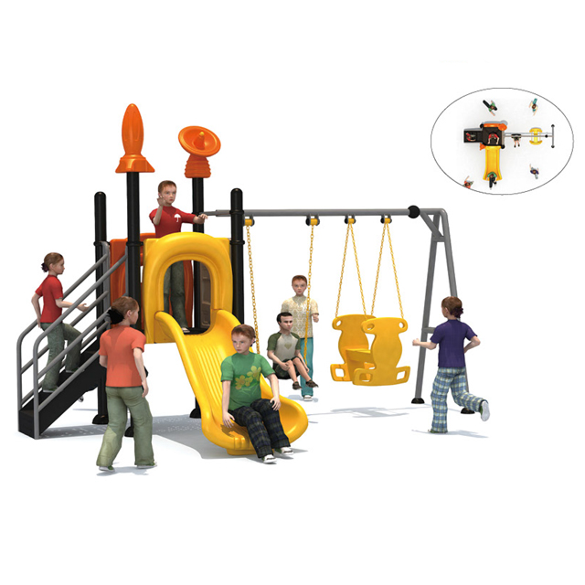 Toy Car Outdoor Playground with Multi-slides And Net Tunnel (HLD- 01402)