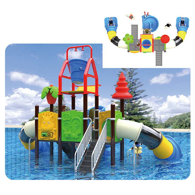Small conch Water Park Playground with Open Slide For Sale(HLD-06301)