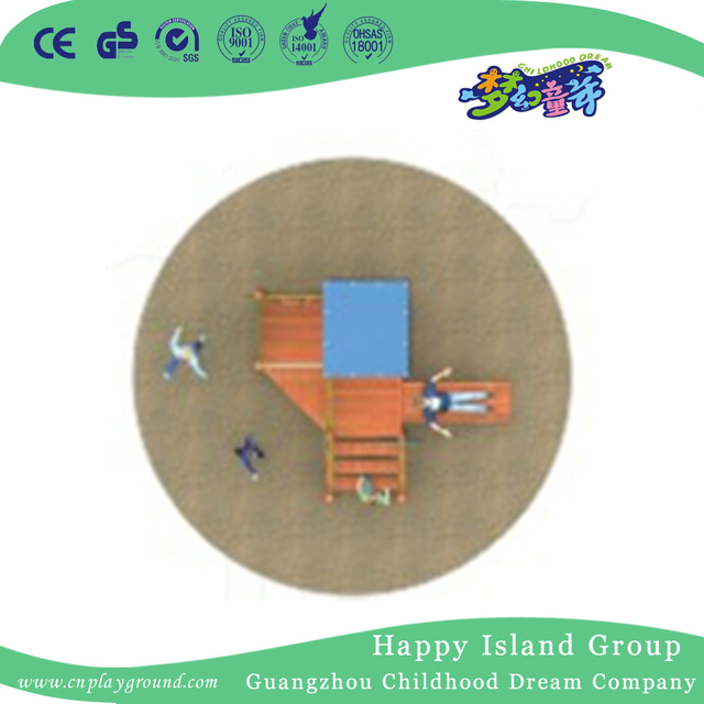 Outdoor Tree House PE Board Combination Slide Toddler Playground (1920302)