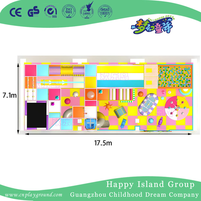 Adventure Half Open Toddler Small Indoor Playground Equipment (JD-hld120319)