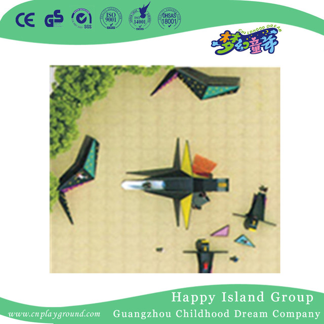 Outdoor Black Paper Crane Animal Slide Playground (HHK-2901)