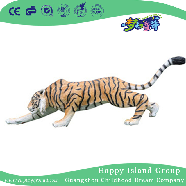 Park Outdoor Rapid Animal Leopard FRP Sculpture (HHK-12804)