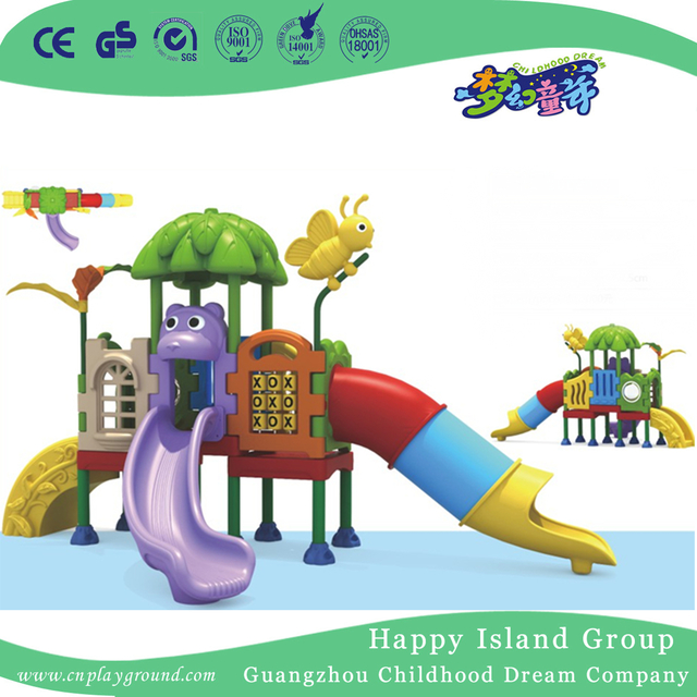 Kindergarten Outdoor Plastic Small Slide Playground (ML-2007802)