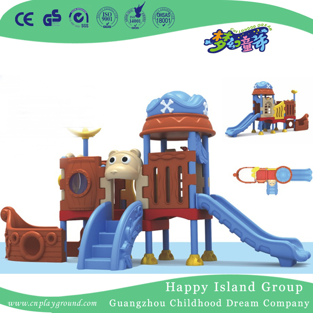 Outdoor Plastic Small Pirate Ship Playground Equipment (ML-2007001)