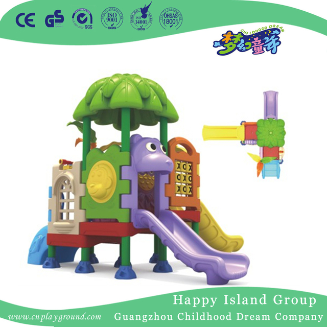 Simple Cartoon Plastic Small Slide Playground Equipment (ML-2009001)