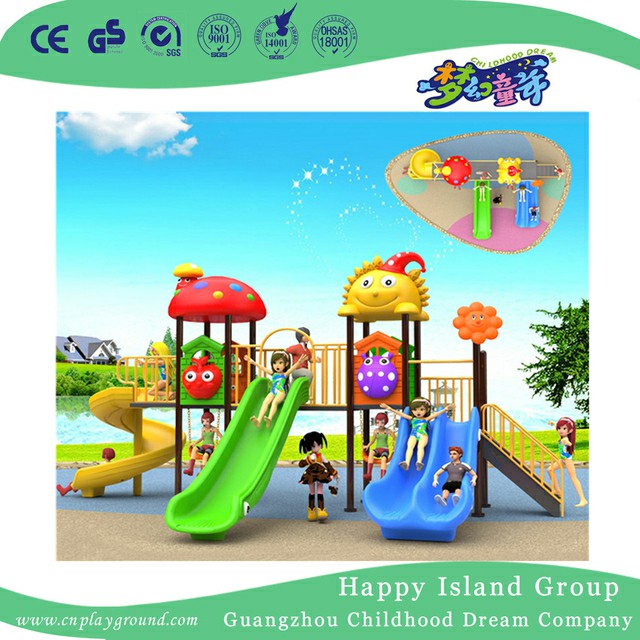 Community Adventure Cartoon Slide Children Playground (BBE-B27)