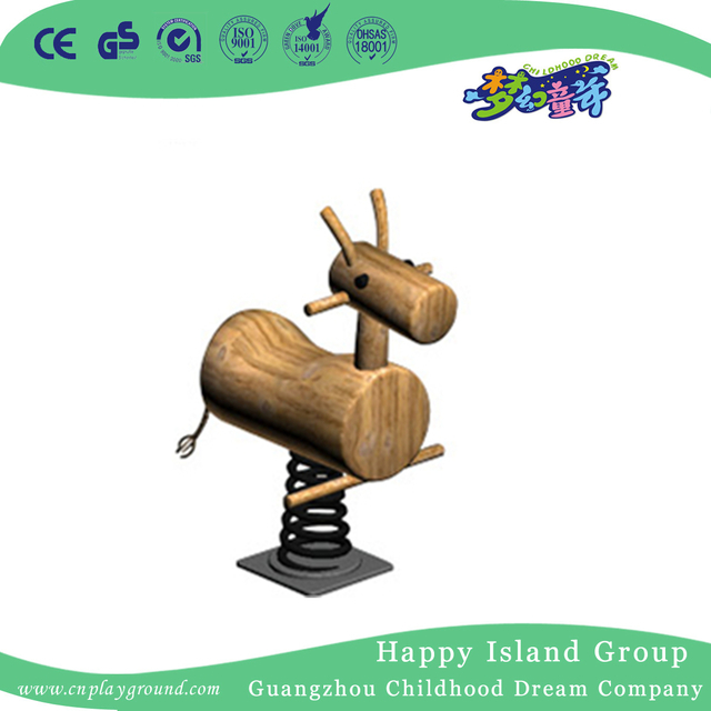 Kindergarten Little Cute Horse Wooden Rocking Ride (HHK-12706)
