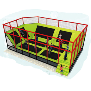 Trampoline set with slope and ball pit(HLD-09503)