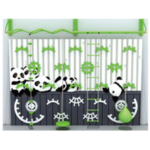 Play climbing equipment with panda patterns(HLD-10307)
