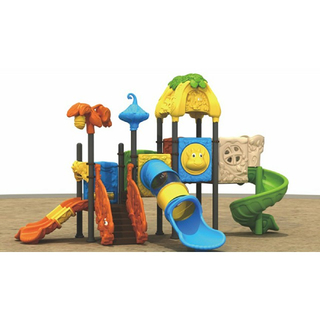 Colorful Middle Plastic Slide Animal Playground Equipment (ML-2004601)