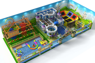 Large Castle-Themed Indoor Playground for Malls & Family Centers(HHK-9995)