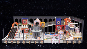 Large Toddler Half-Open Dreamlike Castle Indoor Playground For Exhibition (HHKFK-2405)