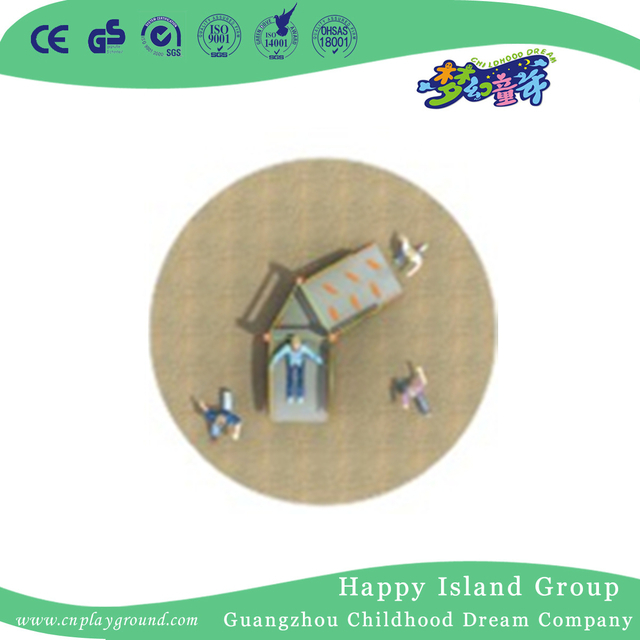 Small Green Car PE Board Combination Slide Toddler Playground (1920402)