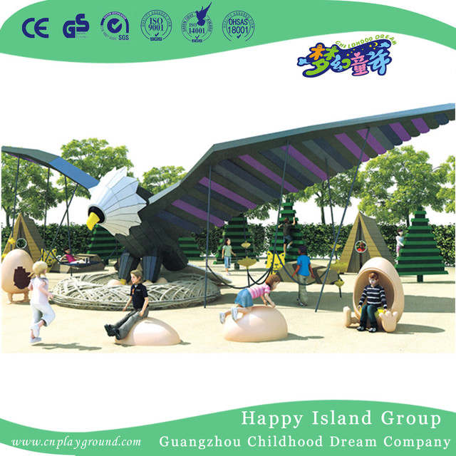 Outdoor Small Lion Animal Slide Playground For Children Play (HHK-3001)