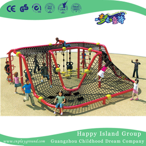 Outdoor Red Square Net Climbing Playground For Backyard (HHK-6201)