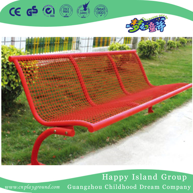 Outdoor Unique Red Metal Leisure Bench Equipment (HHK-14703)