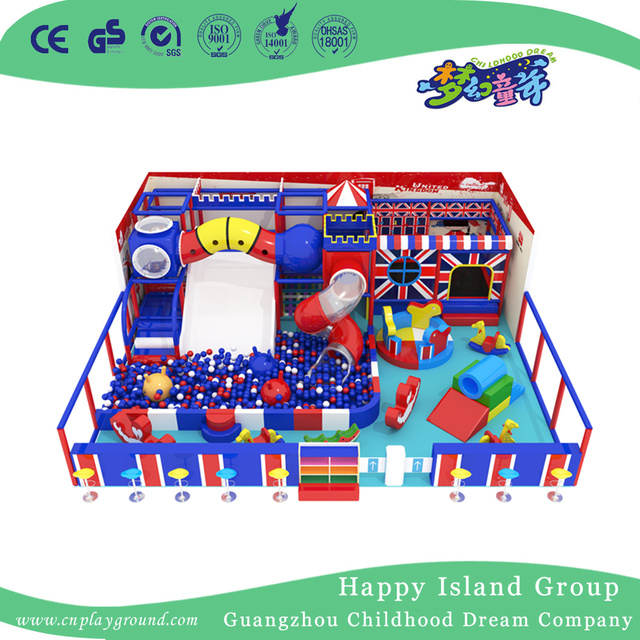 New American Style Colorful Toddler Small Indoor Playground With Ball Pool (TQ-200411)