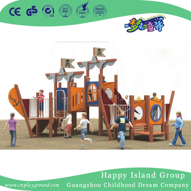 Outdoor Middle PE Board Combination Slide Toddler Playground (1920201)