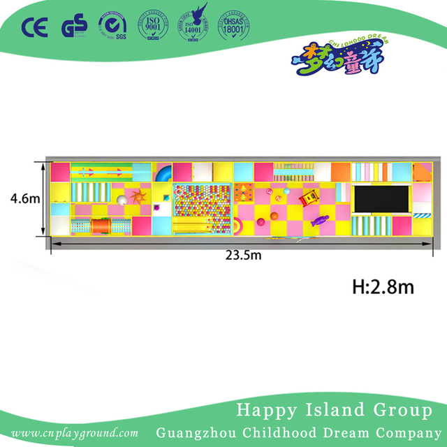 Preschool Cartoon Closed Small Indoor Playground Equipment (JD-hld130227)