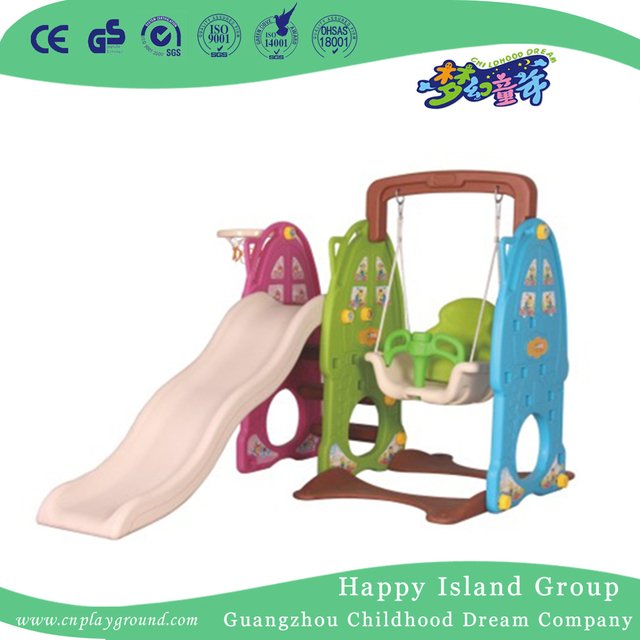 Backyard Commercial Plastic Small Slide With Swing For Toddler (ML-2014505)