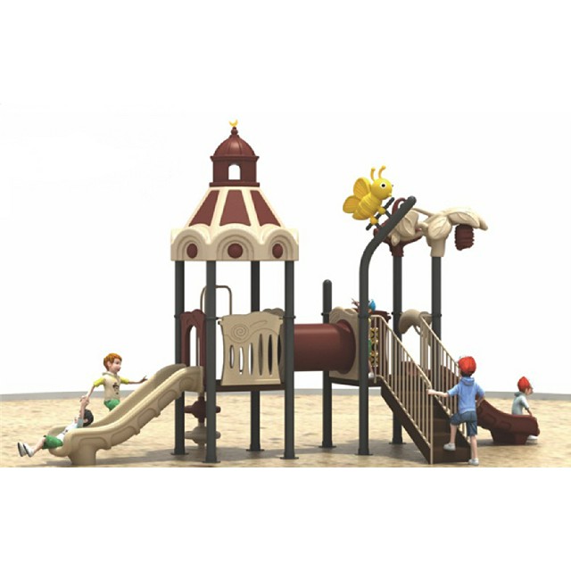 Outdoor Toddler Plastic Slide Castle Playground (ML-2005901)