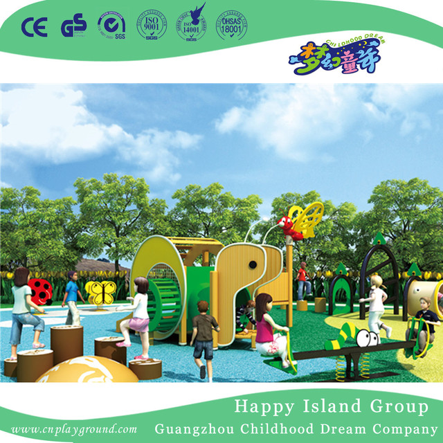  Outdoor Amusement Park Large Aircraft Wooden Playground (HHK-2401)
