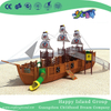 Outdoor Large Kindergarten Wood Pirate Ship Playground (HHK-5702)