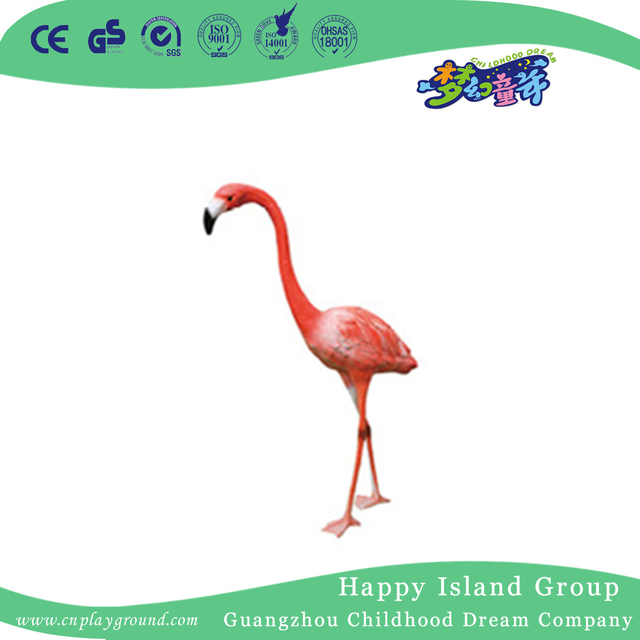 Outdoor FRP Middle Giraffe Animal Sculpture For Amusement Park (HHK-12803)