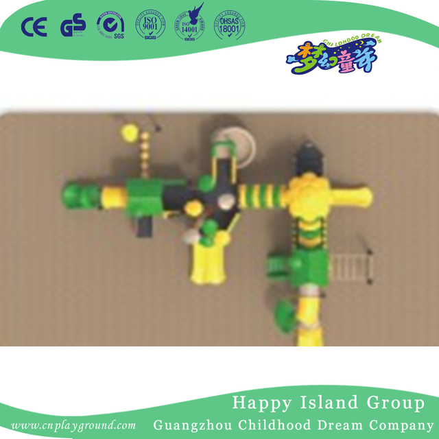 School Middle Toddler Tree House Slide Playground (1914801)