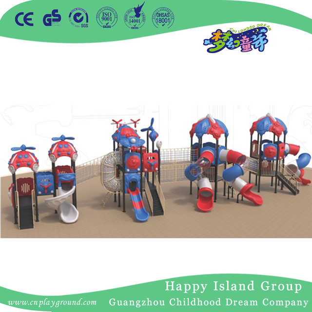 Big Machine Sea Sky Series Toddler Slide Playground With Climbing Equipment (1912602)