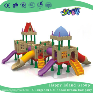 Outdoor Children Play Plastic Castle Small Slide Playground (WZY-483-32)