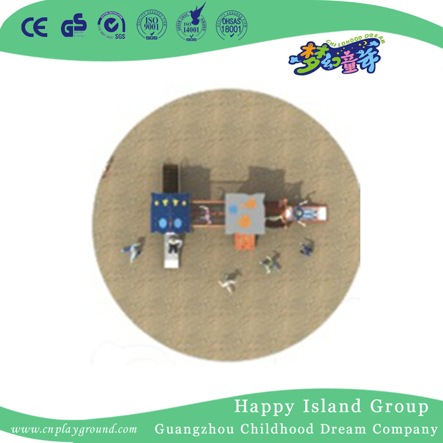 New Design Wooden And PE Board Combination Slide Toddler Playground (1920101)